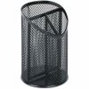 Universal Metal Mesh 3-Compartment Pencil Cup, 4.13" Diameter x 6"h, Black 2