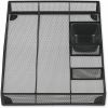 Universal Metal Mesh Drawer Organizer, Six Compartments, 15 x 11.88 x 2.5, Black 1