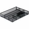 Universal Metal Mesh Drawer Organizer, Six Compartments, 15 x 11.88 x 2.5, Black 4