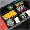 Universal Metal Mesh Drawer Organizer, Six Compartments, 15 x 11.88 x 2.5, Black 5