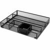 Universal Metal Mesh Drawer Organizer, Six Compartments, 15 x 11.88 x 2.5, Black 9