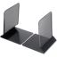 Universal Metal Mesh Bookends, Nonskid Base, 5.38 x 5.38 x 6.75, Black, Pair 1