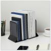 Universal Metal Mesh Bookends, Nonskid Base, 5.38 x 5.38 x 6.75, Black, Pair 3