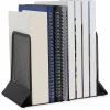 Universal Metal Mesh Bookends, Nonskid Base, 5.38 x 5.38 x 6.75, Black, Pair 4