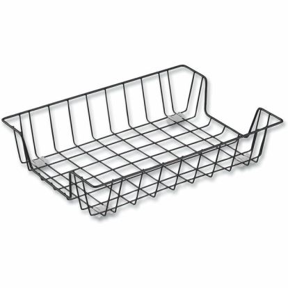 Universal Wire Metal Letter Tray, 1 Section, Letter Size Files, 10" x 14.13" x 3" , Black 1
