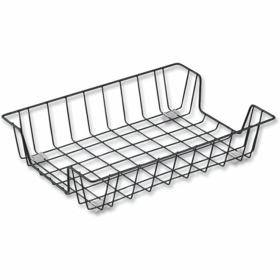 Universal Wire Metal Letter Tray, 1 Section, Letter Size Files, 10" x 14.13" x 3" , Black 1
