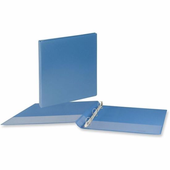 Universal Slant D-Ring View Binder, 3 Rings, 0.5" Capacity, 11 x 8.5, Light Blue 1