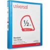 Universal Slant D-Ring View Binder, 3 Rings, 0.5" Capacity, 11 x 8.5, Light Blue 2