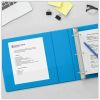 Universal Slant D-Ring View Binder, 3 Rings, 1" Capacity, 11 x 8.5, Light Blue 8