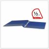 Universal Slant D-Ring View Binder, 3 Rings, 0.5" Capacity, 11 x 8.5, Navy Blue 3