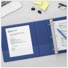 Universal Slant D-Ring View Binder, 3 Rings, 1.5" Capacity, 11 x 8.5, Navy Blue 9