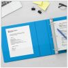 Universal Slant D-Ring View Binder, 3 Rings, 2" Capacity, 11 x 8.5, Light Blue 11