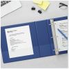 Universal Slant D-Ring View Binder, 3 Rings, 1" Capacity, 11 x 8.5, Navy Blue 9