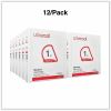 Universal Slant D-Ring View Binder, 3 Rings, 1" Capacity, 11 x 8.5, White, 12/Carton 4