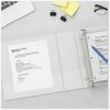 Universal Slant D-Ring View Binder, 3 Rings, 1" Capacity, 11 x 8.5, White, 12/Carton 9