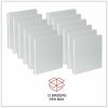 Universal Slant D-Ring View Binder, 3 Rings, 1" Capacity, 11 x 8.5, White, 12/Carton 10