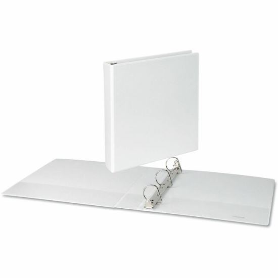 Universal Slant D-Ring View Binder, 3 Rings, 1.5" Capacity, 11 x 8.5, White 1