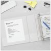 Universal Slant D-Ring View Binder, 3 Rings, 1.5" Capacity, 11 x 8.5, White 9