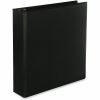 Universal Slant D-Ring View Binder, 3 Rings, 2" Capacity, 11 x 8.5, Black, 6/Carton 6