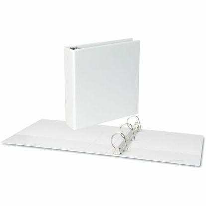 Universal Slant D-Ring View Binder, 3 Rings, 2" Capacity, 11 x 8.5, White 1