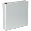 Universal Slant D-Ring View Binder, 3 Rings, 2" Capacity, 11 x 8.5, White, 4/Pack 4