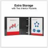 Universal Slant D-Ring View Binder, 3 Rings, 3" Capacity, 11 x 8.5, Black 6