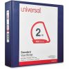 Universal Slant D-Ring View Binder, 3 Rings, 2" Capacity, 11 x 8.5, Navy Blue 2
