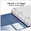 Universal Slant D-Ring View Binder, 3 Rings, 2" Capacity, 11 x 8.5, Navy Blue 7
