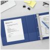 Universal Slant D-Ring View Binder, 3 Rings, 2" Capacity, 11 x 8.5, Navy Blue 9