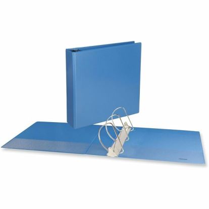 Universal Slant D-Ring View Binder, 3 Rings, 3" Capacity, 11 x 8.5, Light Blue 1