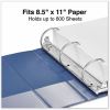 Universal Slant D-Ring View Binder, 3 Rings, 3" Capacity, 11 x 8.5, Navy Blue 7