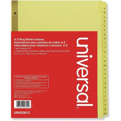 Universal Printed Alpha Index Dividers 1