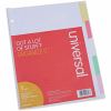 Universal Deluxe Write-On/Erasable Tab Index, 5-Tab, 11 x 8.5, White, Assorted Tabs, 1 Set 2