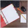 Universal Deluxe Write-On/Erasable Tab Index, 5-Tab, 11 x 8.5, White, Assorted Tabs, 1 Set 6