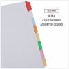 Universal Deluxe Write-On/Erasable Tab Index, 8-Tab, 11 x 8.5, White, Assorted Tabs, 1 Set 3