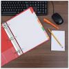 Universal Deluxe Write-On/Erasable Tab Index, 8-Tab, 11 x 8.5, White, Assorted Tabs, 1 Set 5