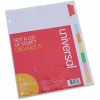 Universal Deluxe Write-On/Erasable Tab Index, 8-Tab, 11 x 8.5, White, Assorted Tabs, 1 Set 6