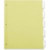 Universal Insertable Tab Index, 5-Tab, 11 x 8.5, Buff, Clear Tabs, 24 Sets 4