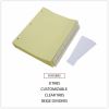 Universal Insertable Tab Index, 8-Tab, 11 x 8.5, Buff, Clear Tabs, 24 Sets 3