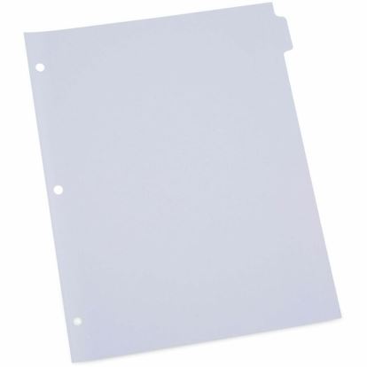 Universal Self-Tab Index Dividers, 8-Tab, 11 x 8.5, White, 24 Sets 1
