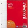 Universal Filler Paper, 3-Hole, 8.5 x 11, Medium/College Rule, 100/Pack 3