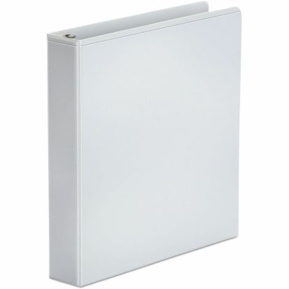 Universal Economy Round Ring View Binder, 3 Rings, 1.5" Capacity, 11 x 8.5, White 1