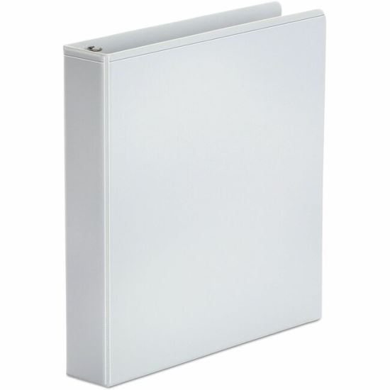 Universal Economy Round Ring View Binder, 3 Rings, 1.5" Capacity, 11 x 8.5, White 1