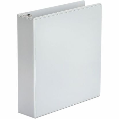 Universal Economy Round Ring View Binder, 3 Rings, 2" Capacity, 11 x 8.5, White 1