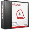 Universal Slant D-Ring View Binder, 3 Rings, 4" Capacity, 11 x 8.5, Black 2