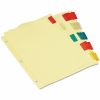 Universal Insertable Tab Index, 5-Tab, 11 x 8.5, Buff, Assorted Tabs, 6 Sets 1