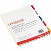 Universal Insertable Tab Index, 5-Tab, 11 x 8.5, Buff, Assorted Tabs, 6 Sets 2