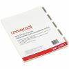 Universal Insertable Tab Index, 5-Tab, 11 x 8.5, Buff, Clear Tabs, 6 Sets 2