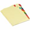 Universal Insertable Tab Index, 8-Tab, 11 x 8.5, Buff, Assorted Tabs, 6 Sets 1