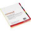 Universal Insertable Tab Index, 8-Tab, 11 x 8.5, Buff, Assorted Tabs, 6 Sets 2